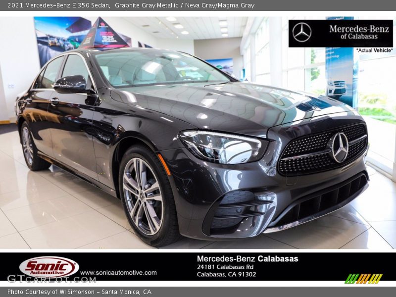 Graphite Gray Metallic / Neva Gray/Magma Gray 2021 Mercedes-Benz E 350 Sedan