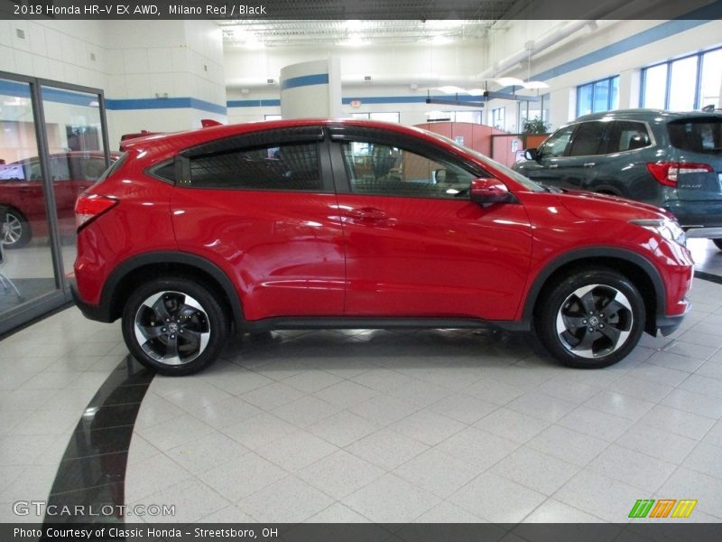 Milano Red / Black 2018 Honda HR-V EX AWD
