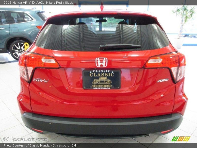 Milano Red / Black 2018 Honda HR-V EX AWD