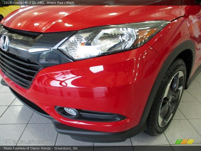Milano Red / Black 2018 Honda HR-V EX AWD