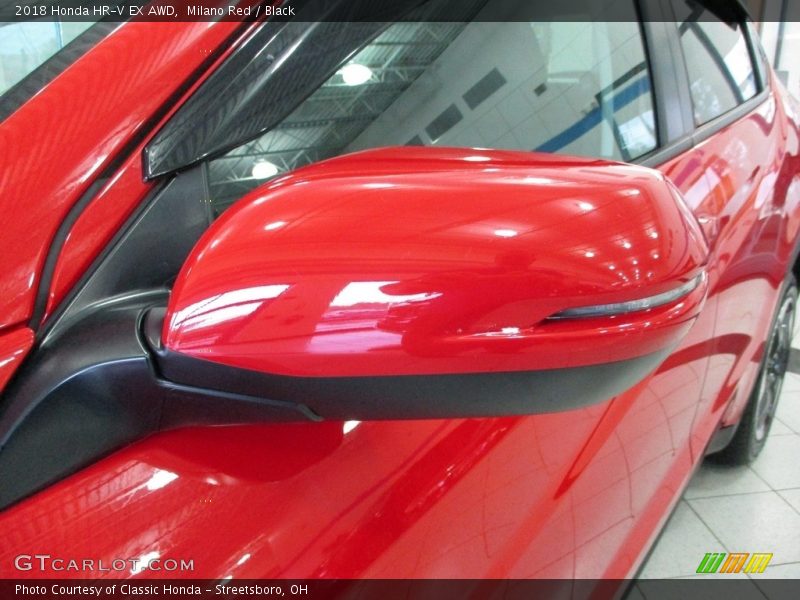 Milano Red / Black 2018 Honda HR-V EX AWD