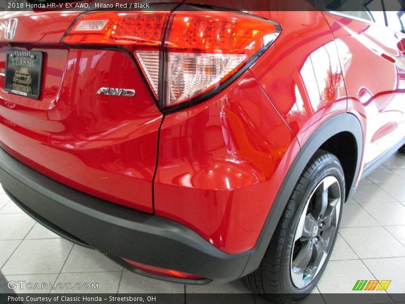 Milano Red / Black 2018 Honda HR-V EX AWD