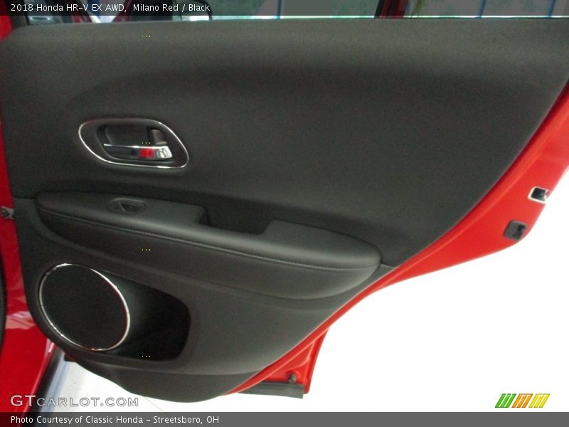 Milano Red / Black 2018 Honda HR-V EX AWD