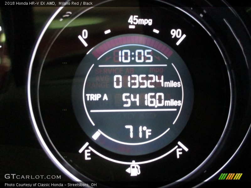 Milano Red / Black 2018 Honda HR-V EX AWD