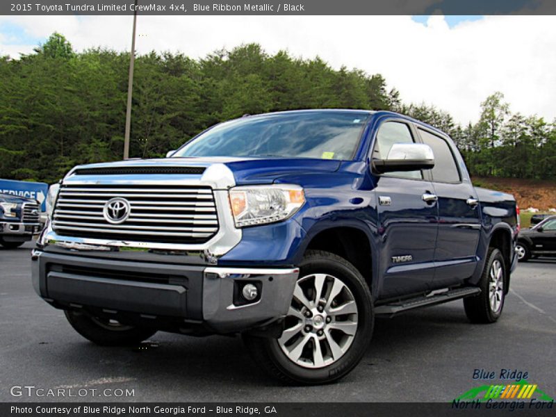 Blue Ribbon Metallic / Black 2015 Toyota Tundra Limited CrewMax 4x4