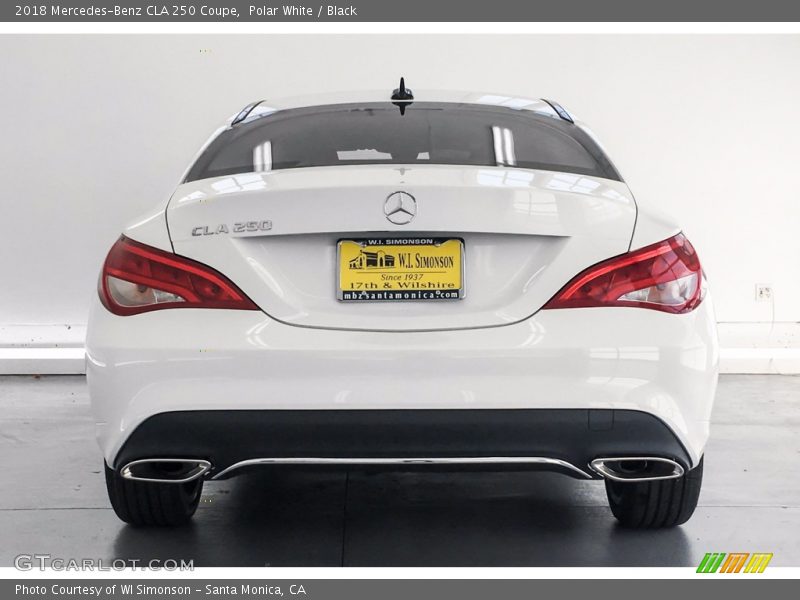 Polar White / Black 2018 Mercedes-Benz CLA 250 Coupe