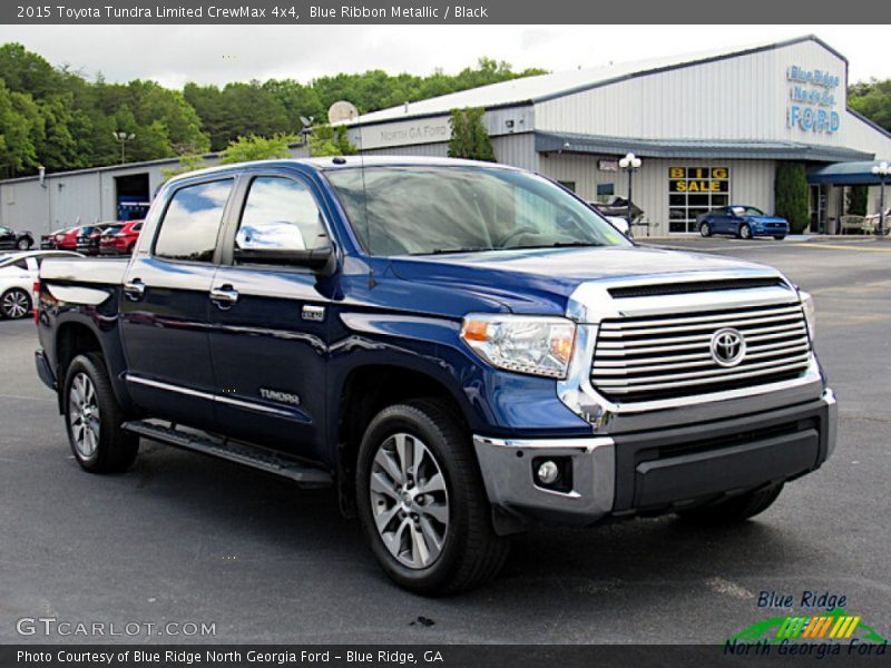 Blue Ribbon Metallic / Black 2015 Toyota Tundra Limited CrewMax 4x4