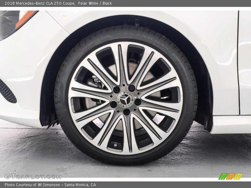 Polar White / Black 2018 Mercedes-Benz CLA 250 Coupe