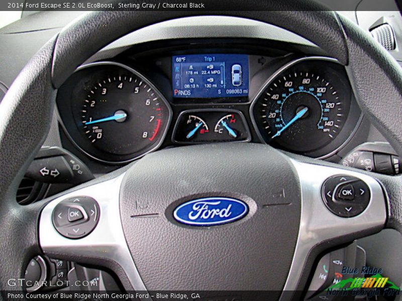 Sterling Gray / Charcoal Black 2014 Ford Escape SE 2.0L EcoBoost