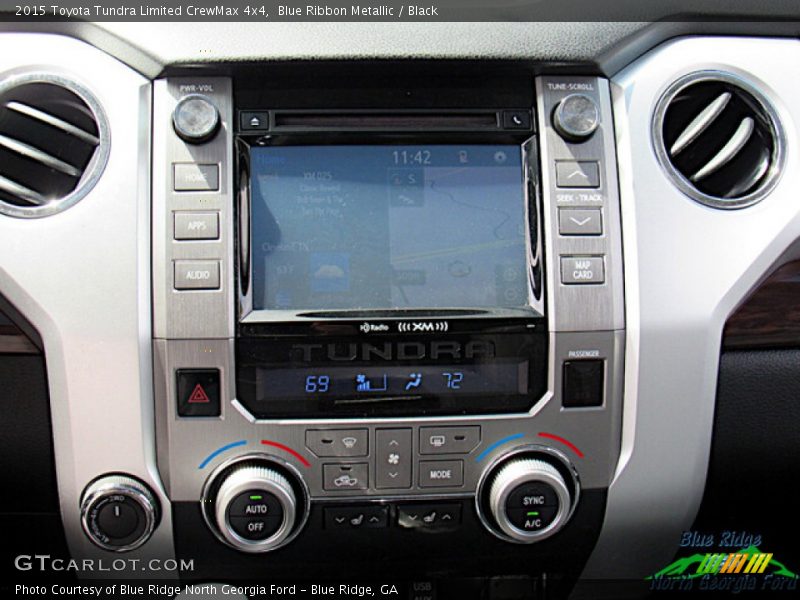 Blue Ribbon Metallic / Black 2015 Toyota Tundra Limited CrewMax 4x4