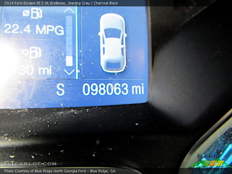 Sterling Gray / Charcoal Black 2014 Ford Escape SE 2.0L EcoBoost