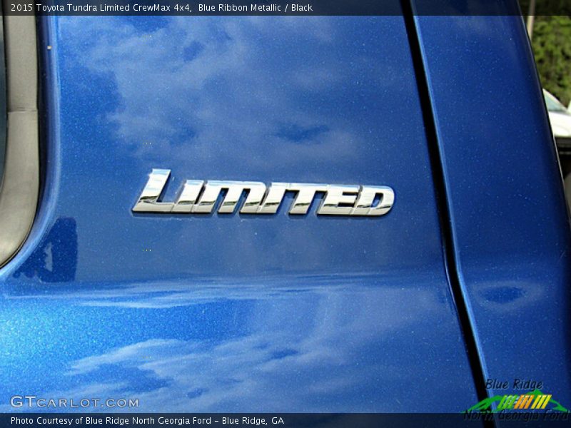 Blue Ribbon Metallic / Black 2015 Toyota Tundra Limited CrewMax 4x4