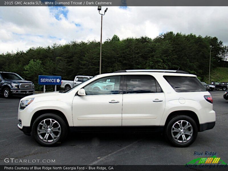 White Diamond Tricoat / Dark Cashmere 2015 GMC Acadia SLT