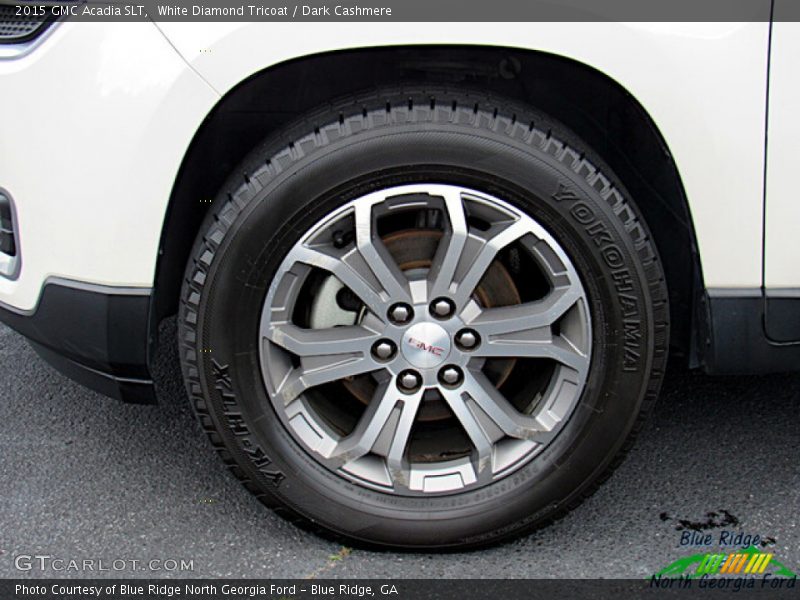 White Diamond Tricoat / Dark Cashmere 2015 GMC Acadia SLT