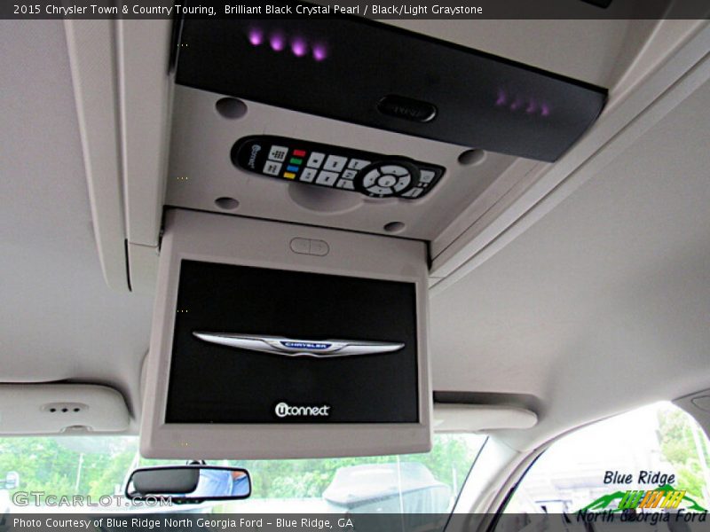 Brilliant Black Crystal Pearl / Black/Light Graystone 2015 Chrysler Town & Country Touring