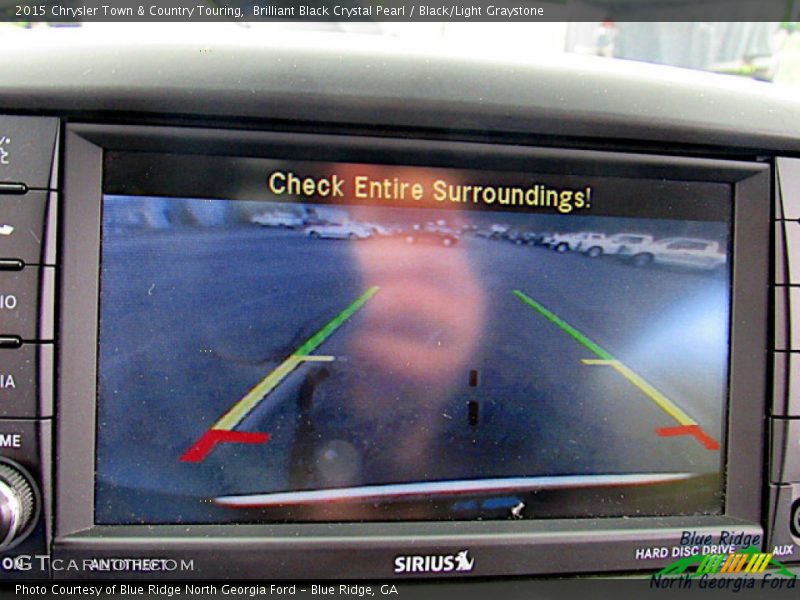 Brilliant Black Crystal Pearl / Black/Light Graystone 2015 Chrysler Town & Country Touring