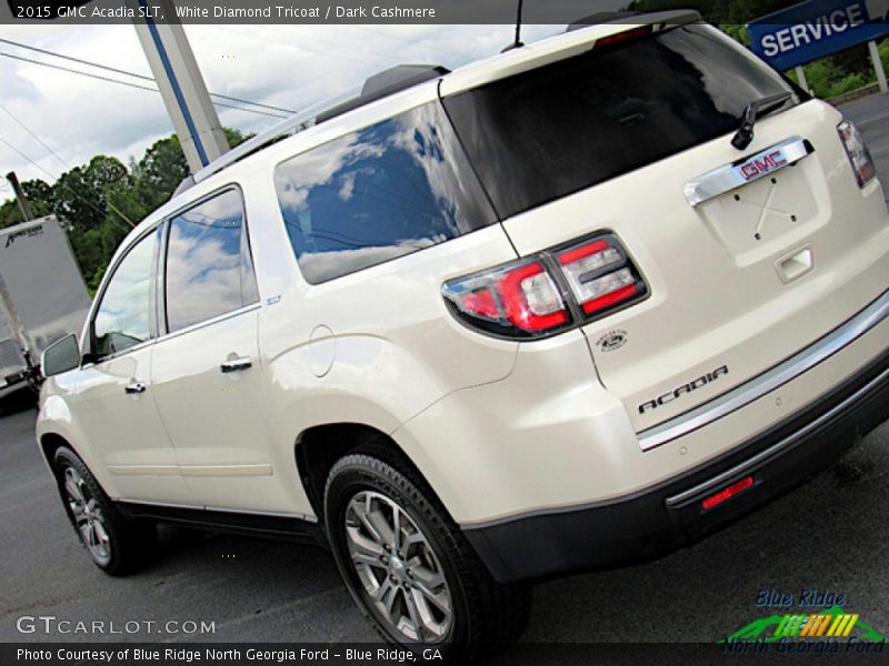 White Diamond Tricoat / Dark Cashmere 2015 GMC Acadia SLT