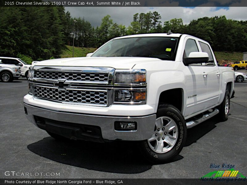 Summit White / Jet Black 2015 Chevrolet Silverado 1500 LT Crew Cab 4x4