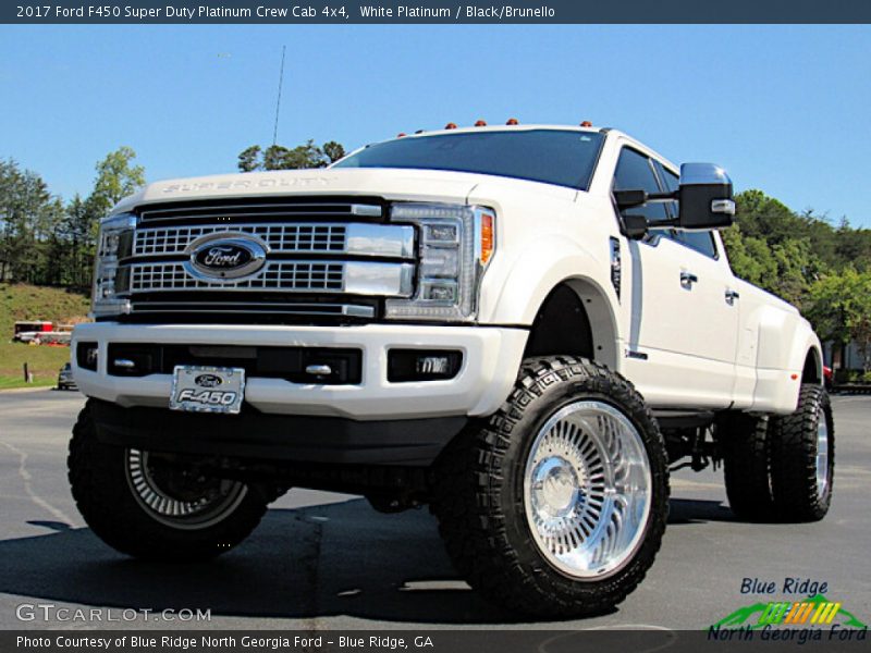 White Platinum / Black/Brunello 2017 Ford F450 Super Duty Platinum Crew Cab 4x4