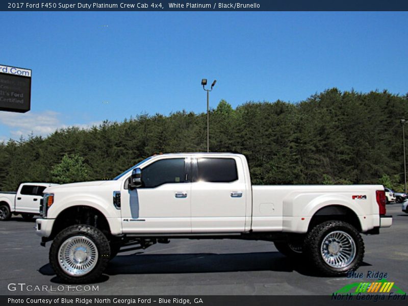White Platinum / Black/Brunello 2017 Ford F450 Super Duty Platinum Crew Cab 4x4