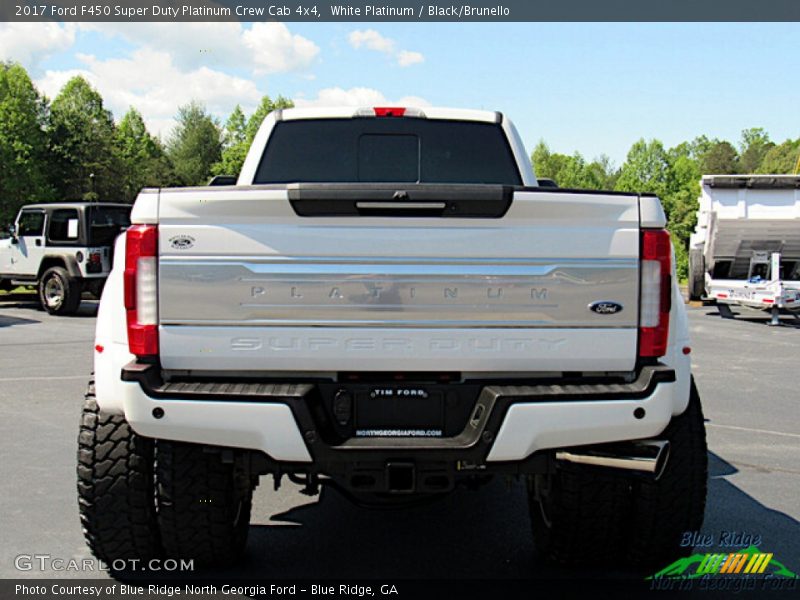 White Platinum / Black/Brunello 2017 Ford F450 Super Duty Platinum Crew Cab 4x4