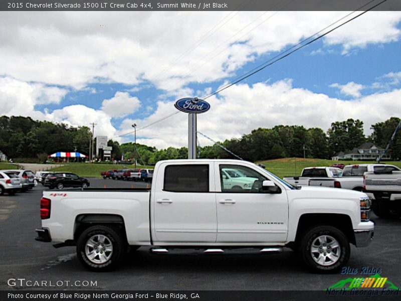 Summit White / Jet Black 2015 Chevrolet Silverado 1500 LT Crew Cab 4x4