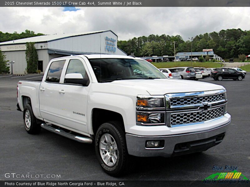 Summit White / Jet Black 2015 Chevrolet Silverado 1500 LT Crew Cab 4x4