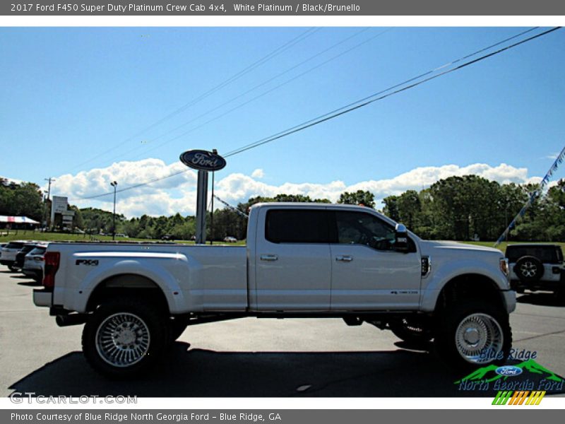 White Platinum / Black/Brunello 2017 Ford F450 Super Duty Platinum Crew Cab 4x4