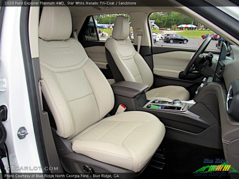 Star White Metallic Tri-Coat / Sandstone 2020 Ford Explorer Platinum 4WD