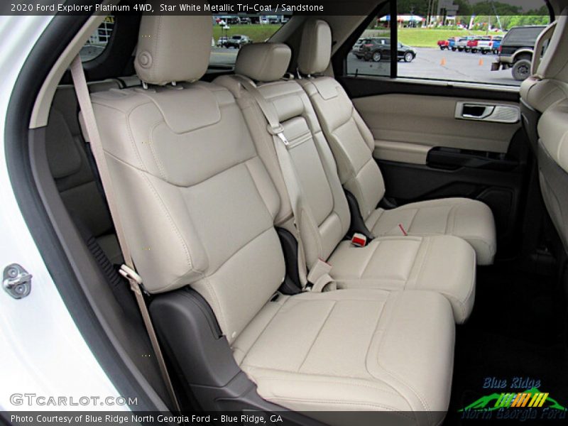 Star White Metallic Tri-Coat / Sandstone 2020 Ford Explorer Platinum 4WD