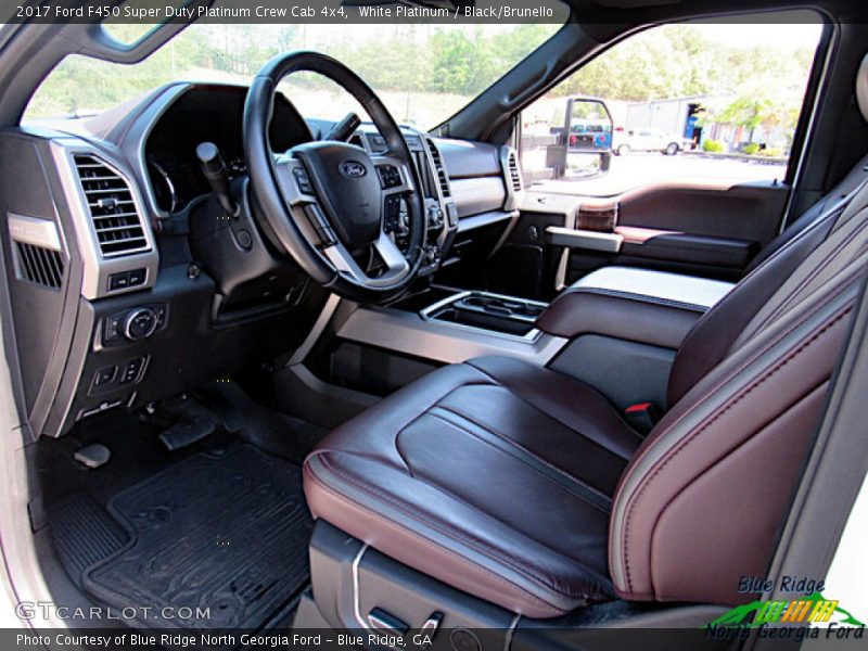 White Platinum / Black/Brunello 2017 Ford F450 Super Duty Platinum Crew Cab 4x4