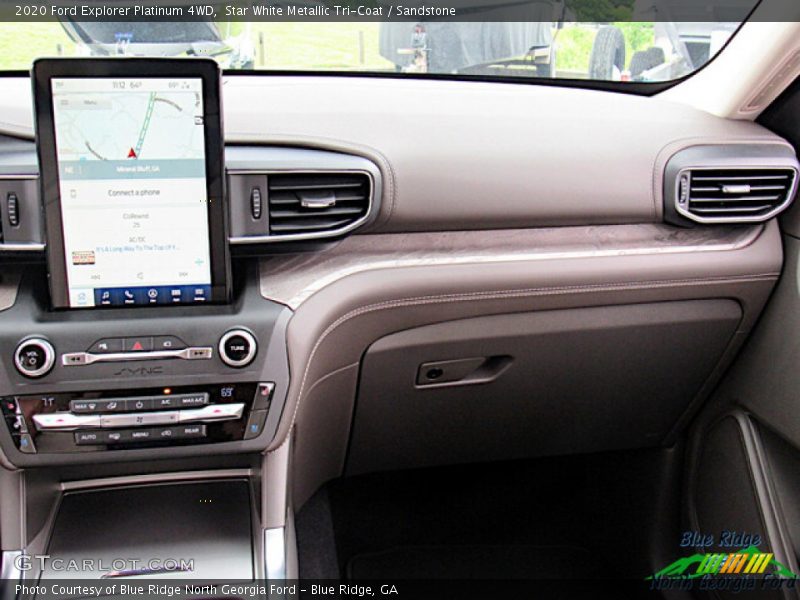 Star White Metallic Tri-Coat / Sandstone 2020 Ford Explorer Platinum 4WD
