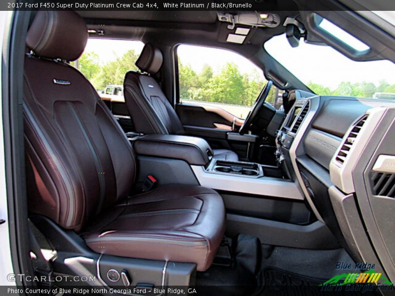 White Platinum / Black/Brunello 2017 Ford F450 Super Duty Platinum Crew Cab 4x4