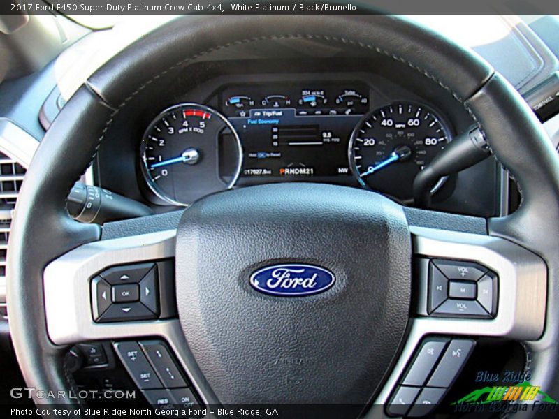 White Platinum / Black/Brunello 2017 Ford F450 Super Duty Platinum Crew Cab 4x4