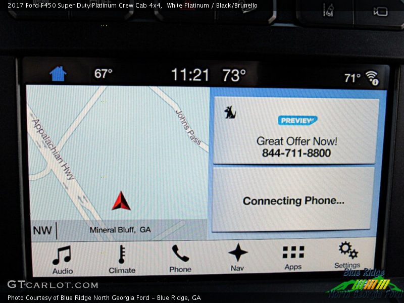 White Platinum / Black/Brunello 2017 Ford F450 Super Duty Platinum Crew Cab 4x4