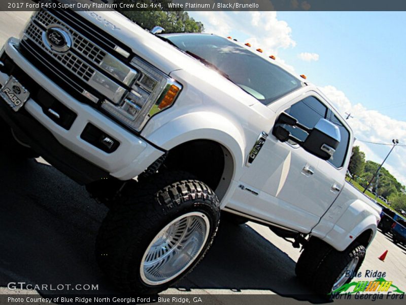 White Platinum / Black/Brunello 2017 Ford F450 Super Duty Platinum Crew Cab 4x4