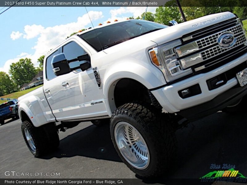 White Platinum / Black/Brunello 2017 Ford F450 Super Duty Platinum Crew Cab 4x4