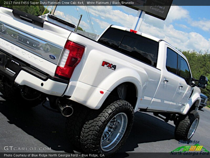 White Platinum / Black/Brunello 2017 Ford F450 Super Duty Platinum Crew Cab 4x4