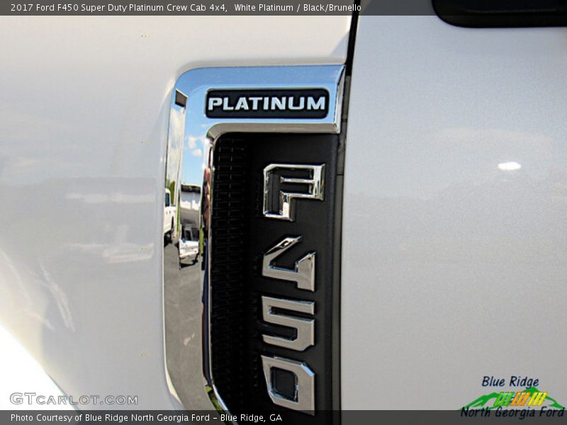 White Platinum / Black/Brunello 2017 Ford F450 Super Duty Platinum Crew Cab 4x4