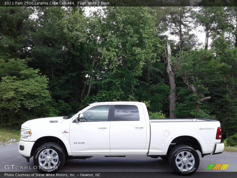Pearl White / Black 2021 Ram 2500 Laramie Crew Cab 4x4