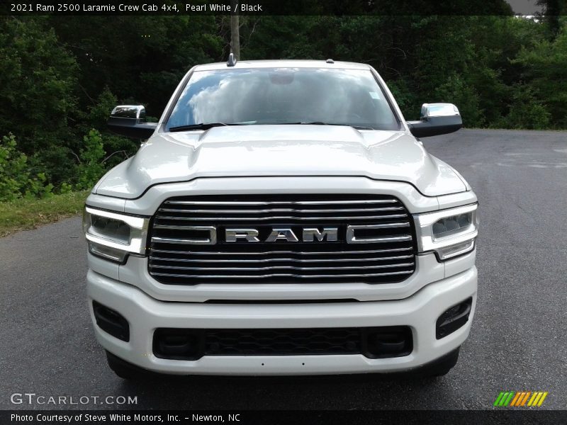 Pearl White / Black 2021 Ram 2500 Laramie Crew Cab 4x4