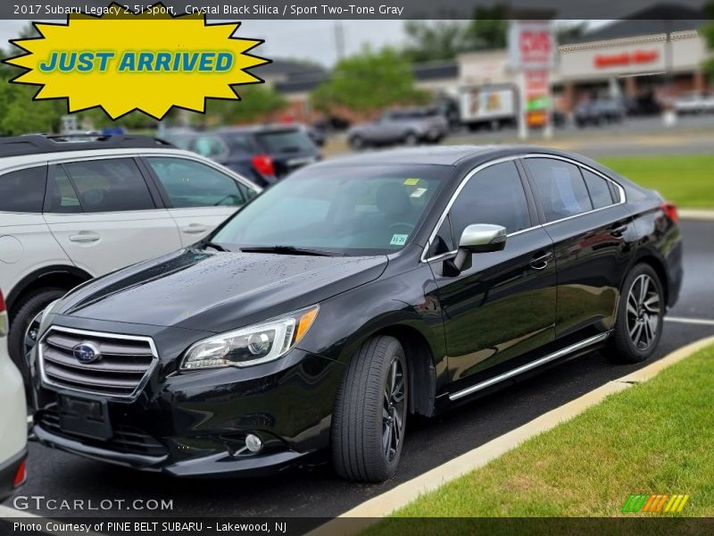 Crystal Black Silica / Sport Two-Tone Gray 2017 Subaru Legacy 2.5i Sport