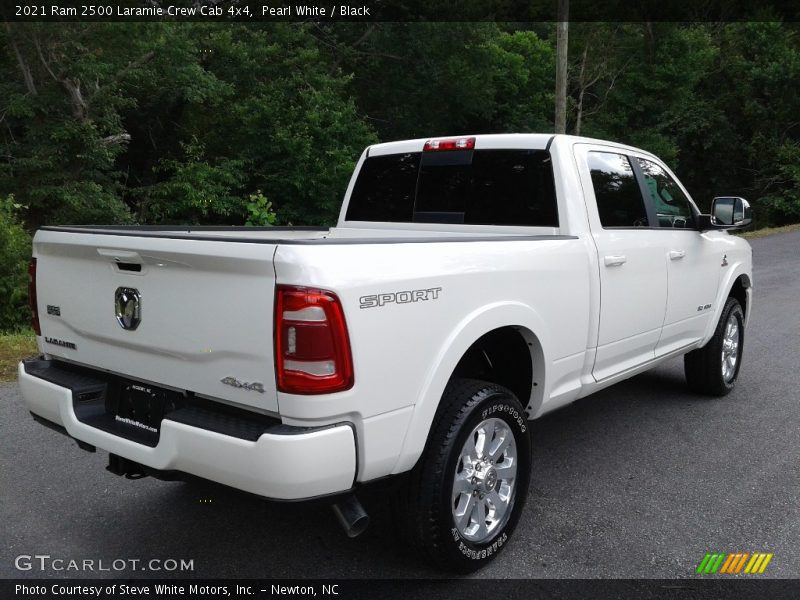 Pearl White / Black 2021 Ram 2500 Laramie Crew Cab 4x4