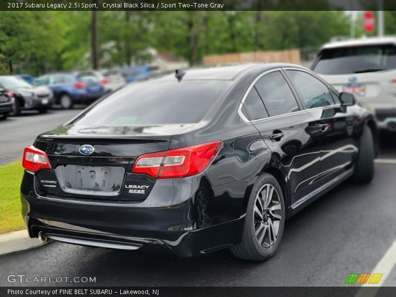 Crystal Black Silica / Sport Two-Tone Gray 2017 Subaru Legacy 2.5i Sport