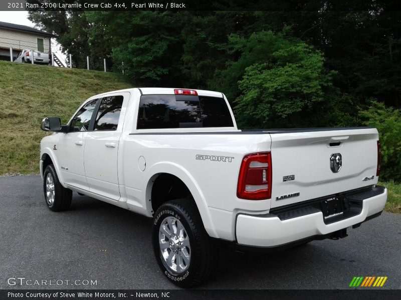 Pearl White / Black 2021 Ram 2500 Laramie Crew Cab 4x4