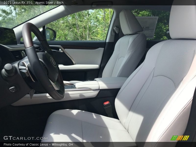 Front Seat of 2021 RX 350