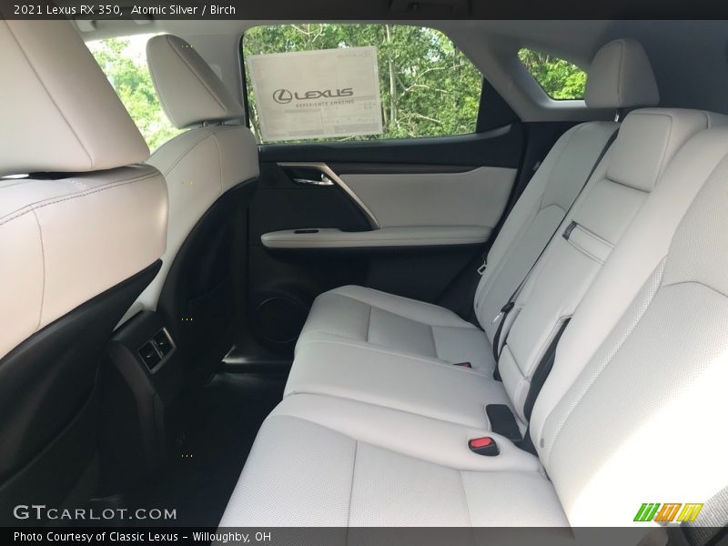Rear Seat of 2021 RX 350