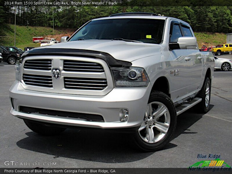 Bright Silver Metallic / Black 2014 Ram 1500 Sport Crew Cab 4x4