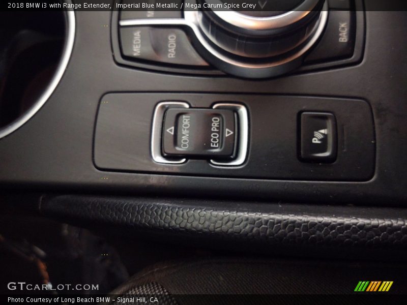 Imperial Blue Metallic / Mega Carum Spice Grey 2018 BMW i3 with Range Extender