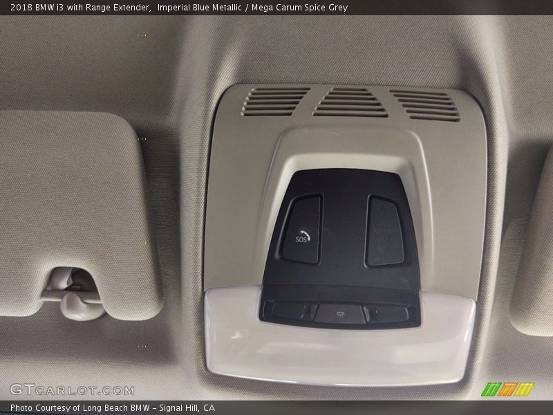 Imperial Blue Metallic / Mega Carum Spice Grey 2018 BMW i3 with Range Extender